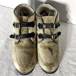 Vintage Blondo Two Buckle Seal Skin Chukka Boots 13